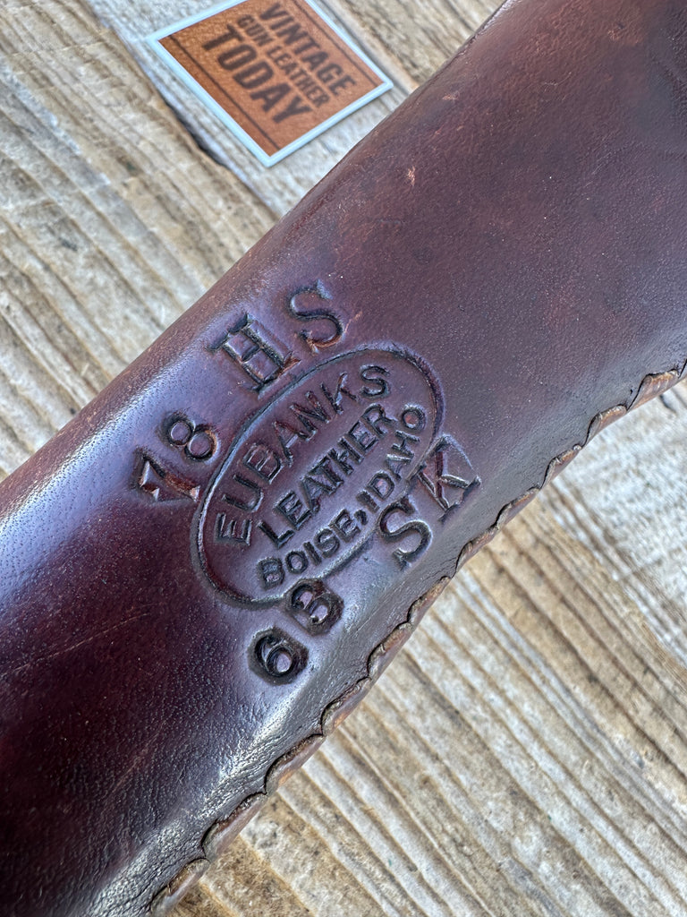 Eubanks Leather Basket Stamped Flap Holster For High Standard Sport King 6.75"