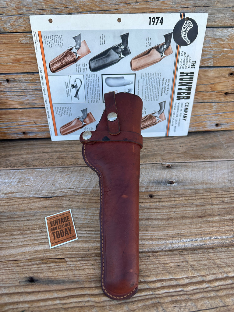 Vintage Hunter 1100 B4 Brown Leather Holster For Browning Nomad 6 1/4"