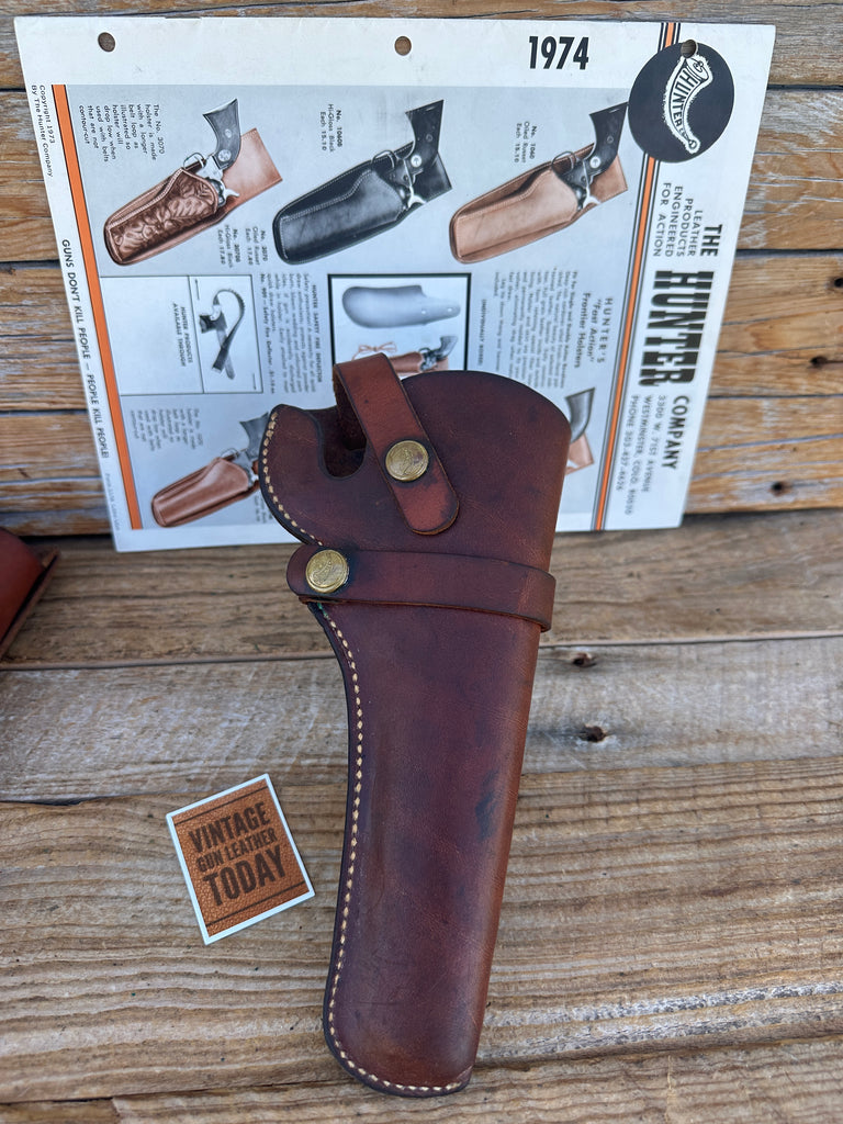 Vintage Hunter 1100 10 Brown Leather Holster For Colt Hawes EIG H&R Smith Ruger