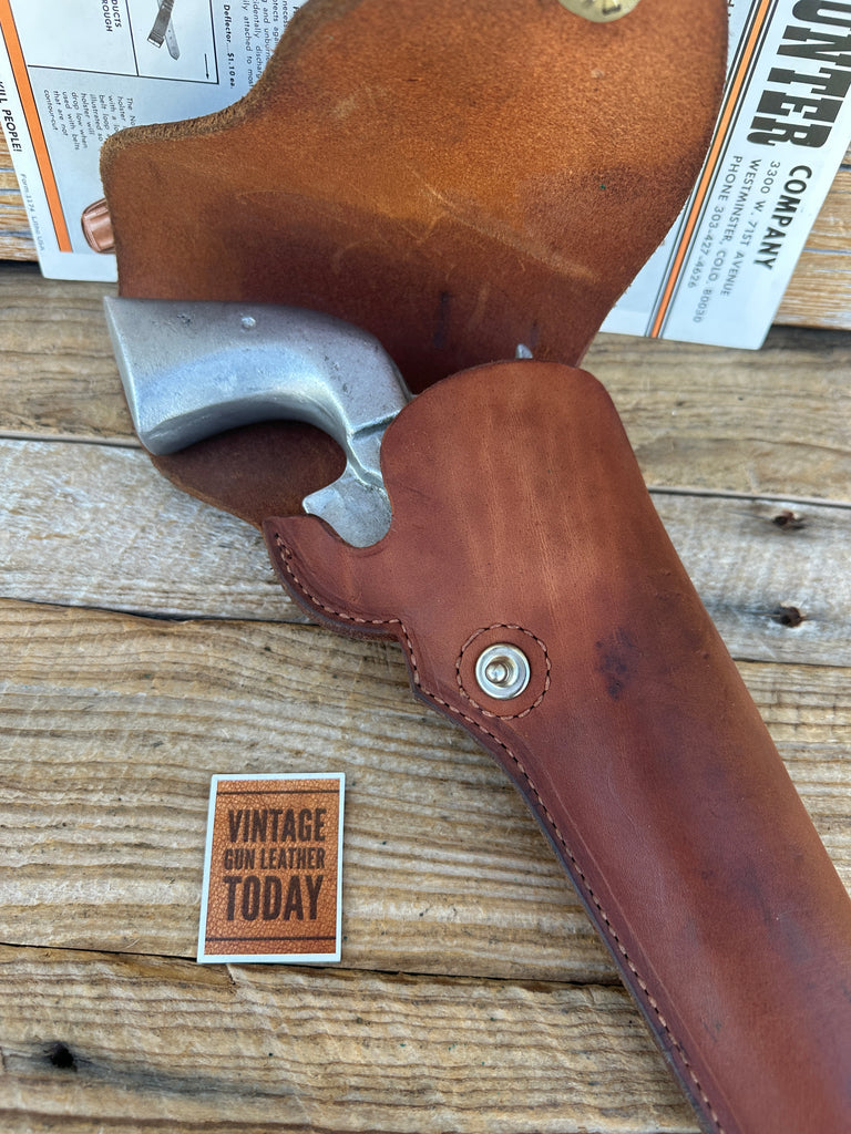 Vintage Hunter 4100 50 Leather Flap Holster For Ruger Blackhawk / Super 7 1/2"
