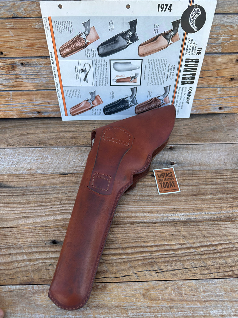 Vintage Hunter 4100 50 Leather Flap Holster For Ruger Blackhawk / Super 7 1/2"