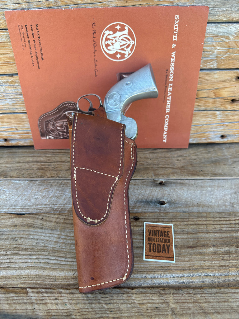 VTG Smith Wesson Brown Basket Leather Holster for Colt SAA Single Action Army