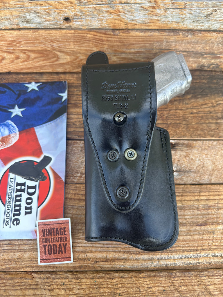 Don Hume H738 41 Basket Leather Duty Holster For GLOCK G20 G21 w/ TLR-2  Light