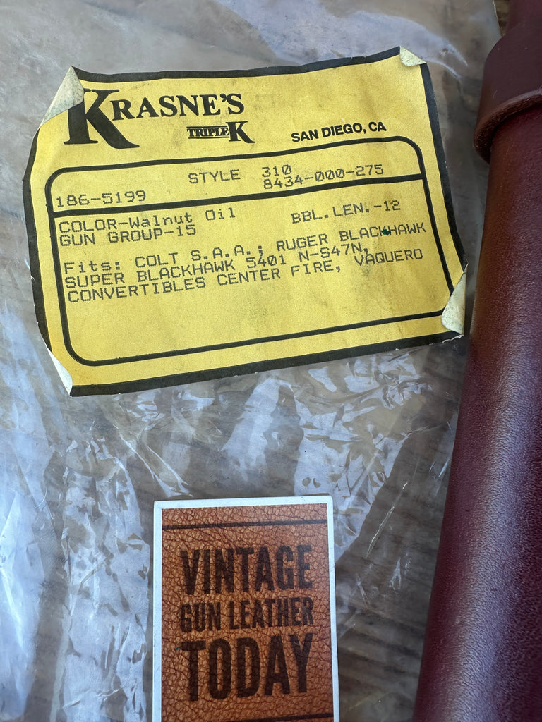 Vintage Triple K Holster for Colt SAA Super Blackhawk Vaquero 12" Barrel
