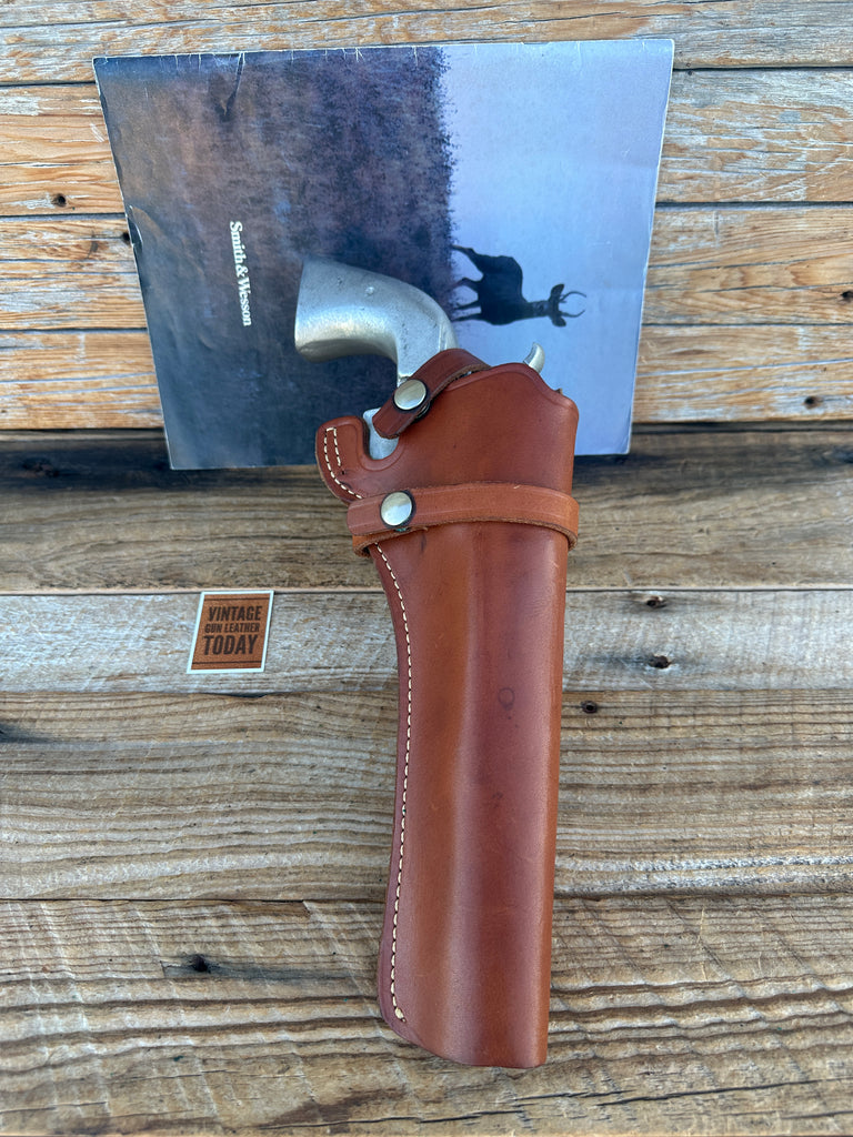 Vintage Smith Wesson 21 08 Brown Leather Holster for Super Blackhawk .44 Mag 7.5