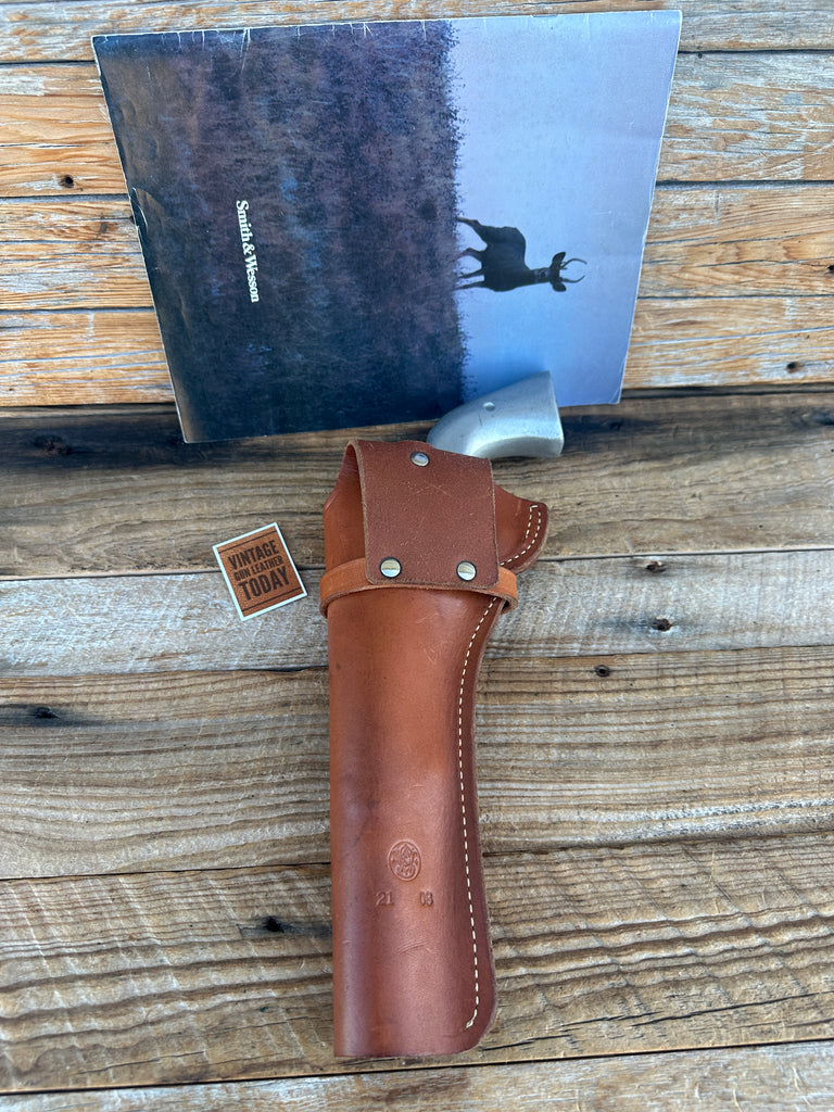 Vintage Smith Wesson 21 08 Brown Leather Holster for Super Blackhawk .44 Mag 7.5