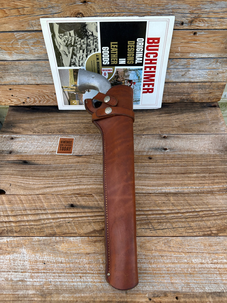 Bucheimer Brown Leather OWB Holster For Colt SAA Single Action Army 12" Revolver