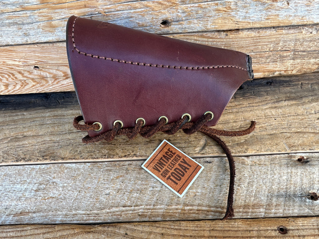 Cabellas / Triple K Leather Padded Laced Rifle / Shotgun Cheek Pad