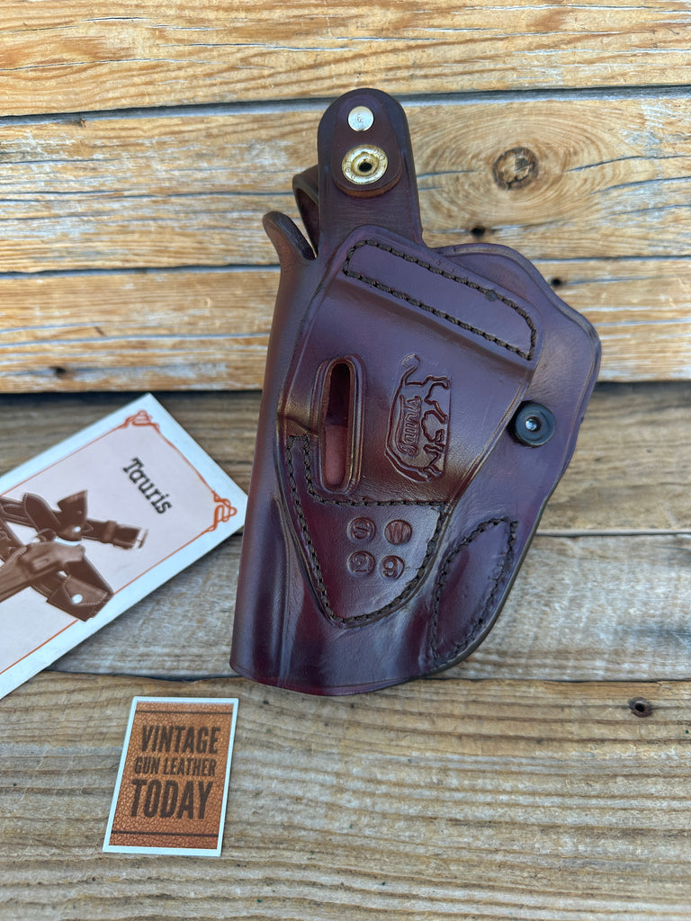 Custom TAURIS Brown Basket Dual Angle OWB Holster For S&W Moel 29 N Frame 4"