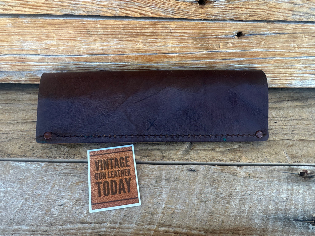 Brown Leather 30-06 Cartridge Belt Ammo Slide for 12 Rifle Cartridges