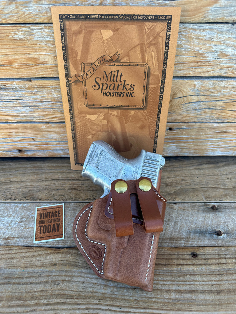 Milt Sparks Summer Special II Leather IWB Holster For GLOCK G26 G27 G33