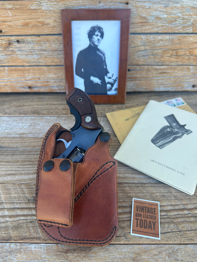 Vintage Seventrees Brown Leather IWB Holster For Smith Wesson S&W Chief 36 Right