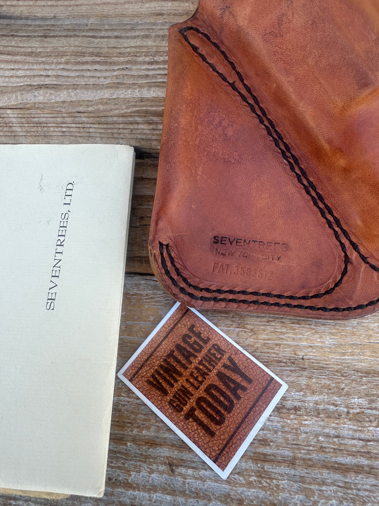 Vintage Seventrees Brown Leather IWB Holster For Smith Wesson S&W Chief 36 Right