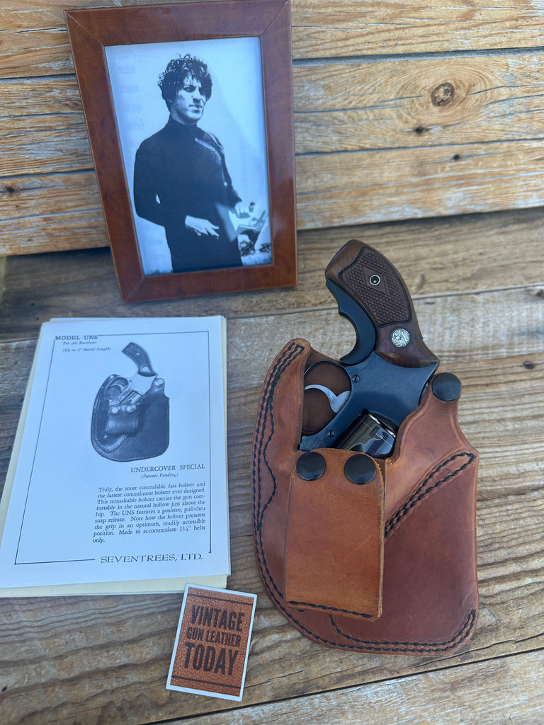 Vintage Seventrees Brown Leather IWB Holster For Smith Wesson S&W Chief 36 Right