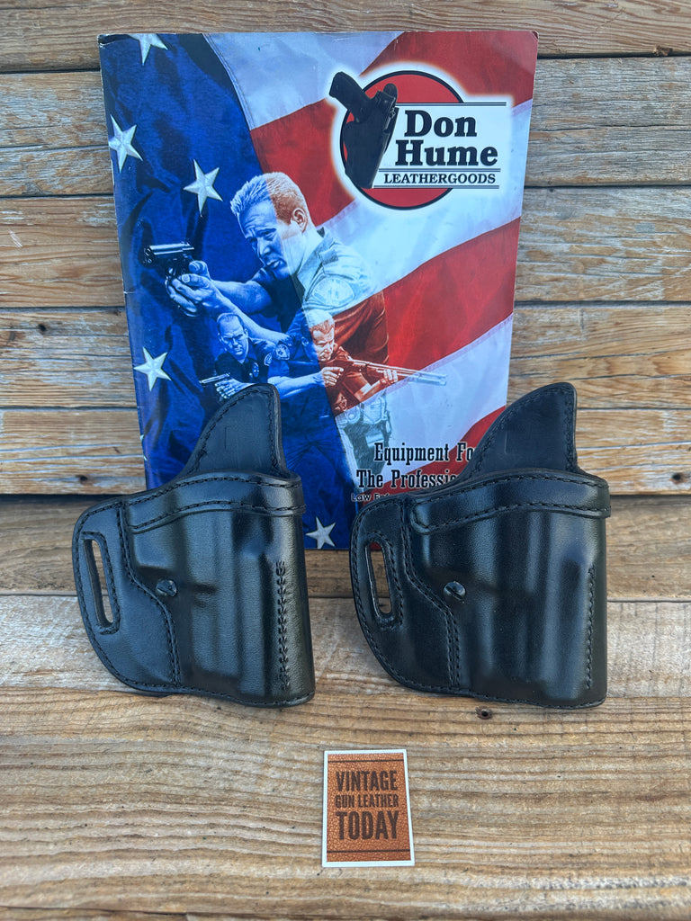 Vintage Don Hume Black Leather OWB Holster 009K For Springfield XD 45-4