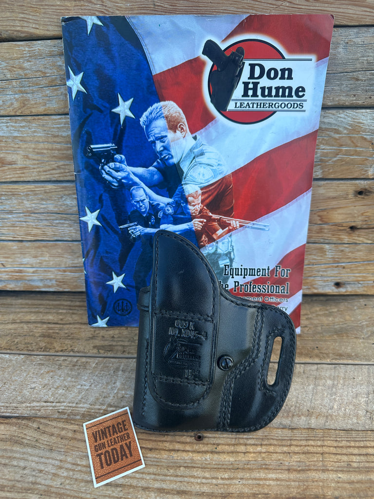 Vintage Don Hume Black Leather OWB Holster 009K For Springfield XD 45-4