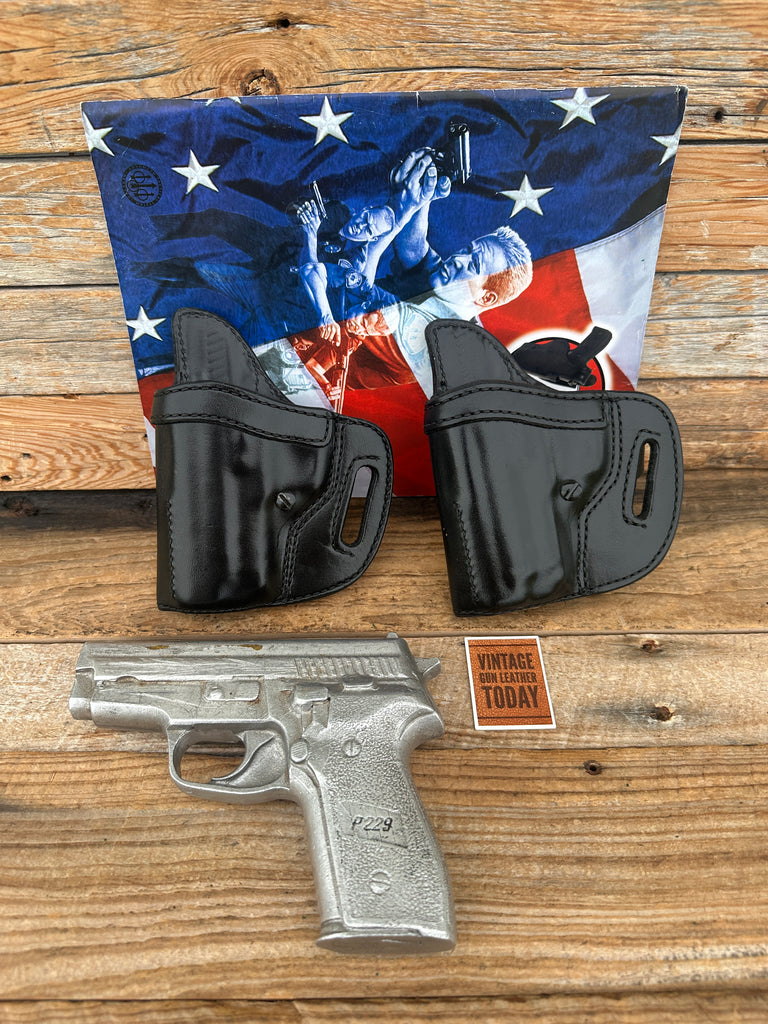 Vintage Don Hume Natural Brown Leather OWB Holster 009K For Sig P228 P229