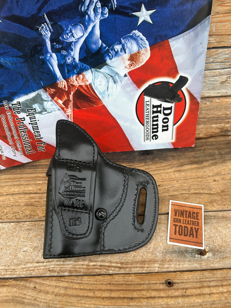 Vintage Don Hume Black Leather 009 K 30C OWB Holster 009K For Sig P239