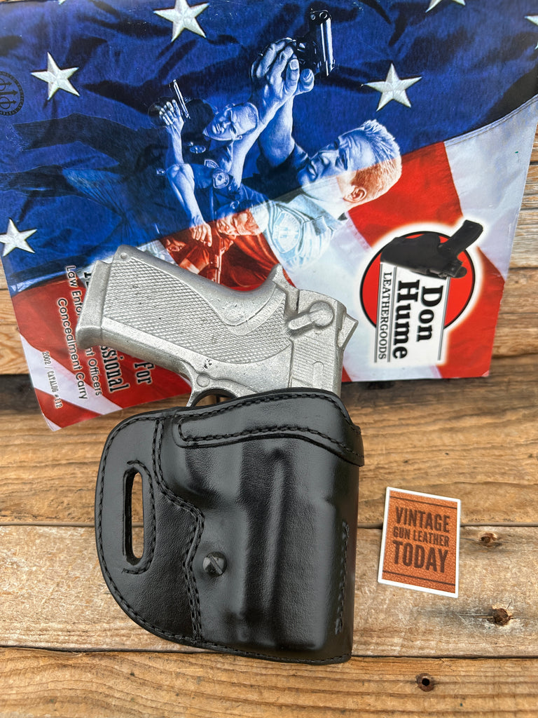 intage Don Hume Black Leather OWB Holster 009K For Smith Wesson 4516-1 457 S&W