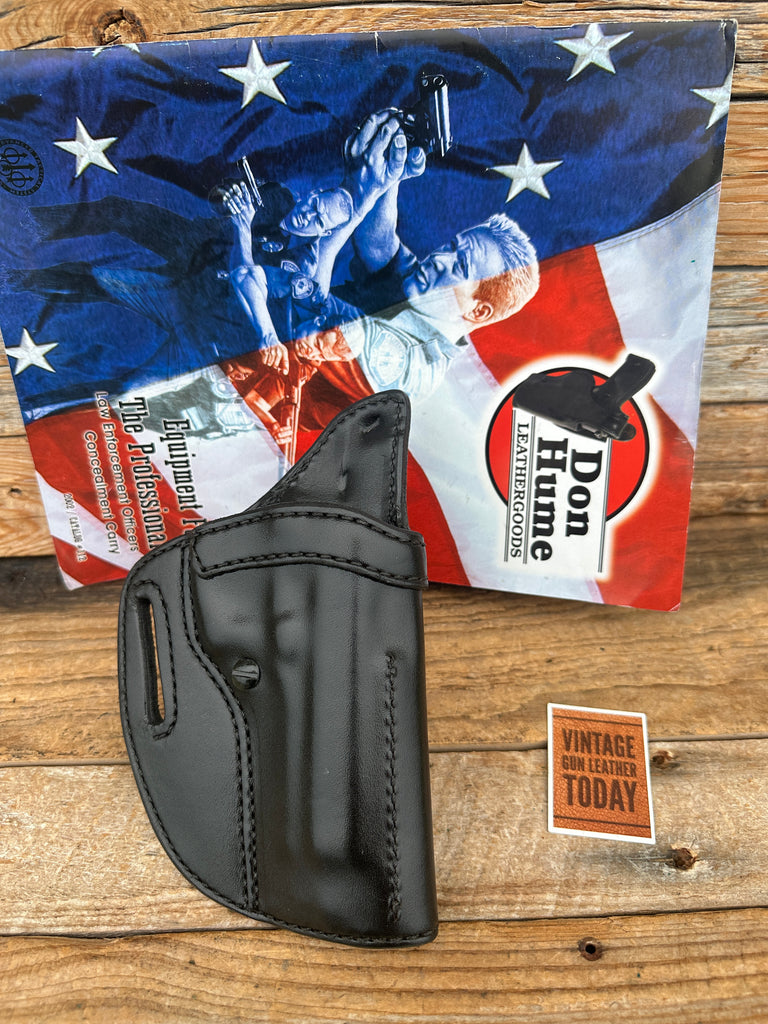 Vintage Don Hume Black Leather OWB Holster 009K For Beretta 92 92F 92G 96 96D