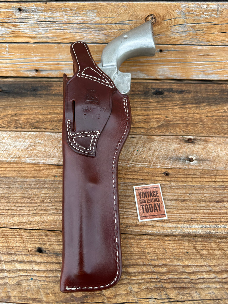 Triple K Brown Leather Strong Cross Draw Holster For 7.5" Ruger Super Blackhawk