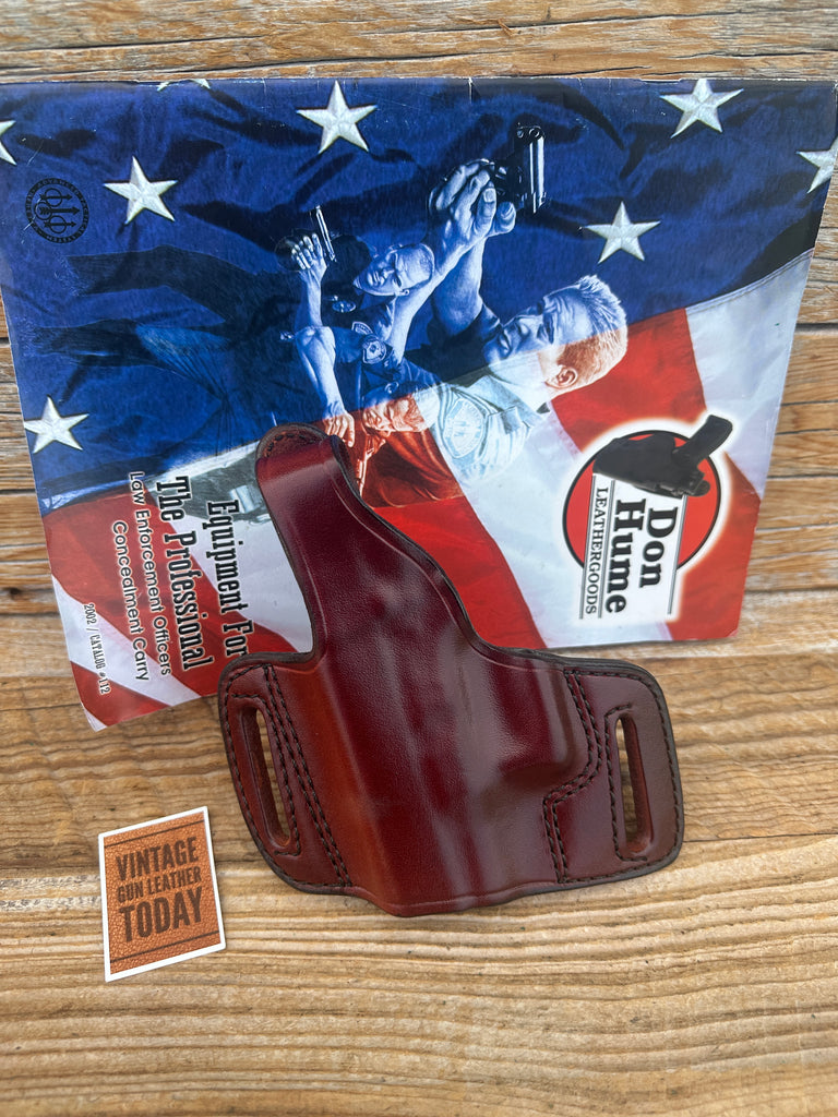 Vintage Don Hume H717 36-39 Saddle Brown Leather Holster For GLOCK G39