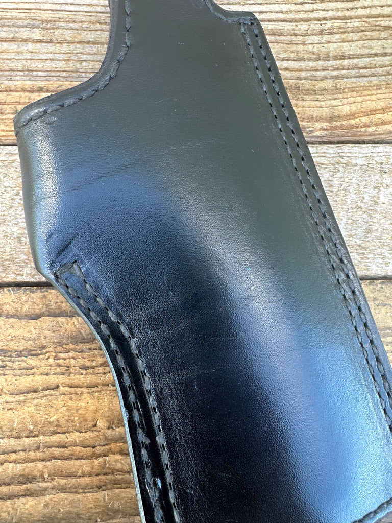 Vintage Tex Shoemaker 45H Black Lined Leather Holster 45 1911 Government