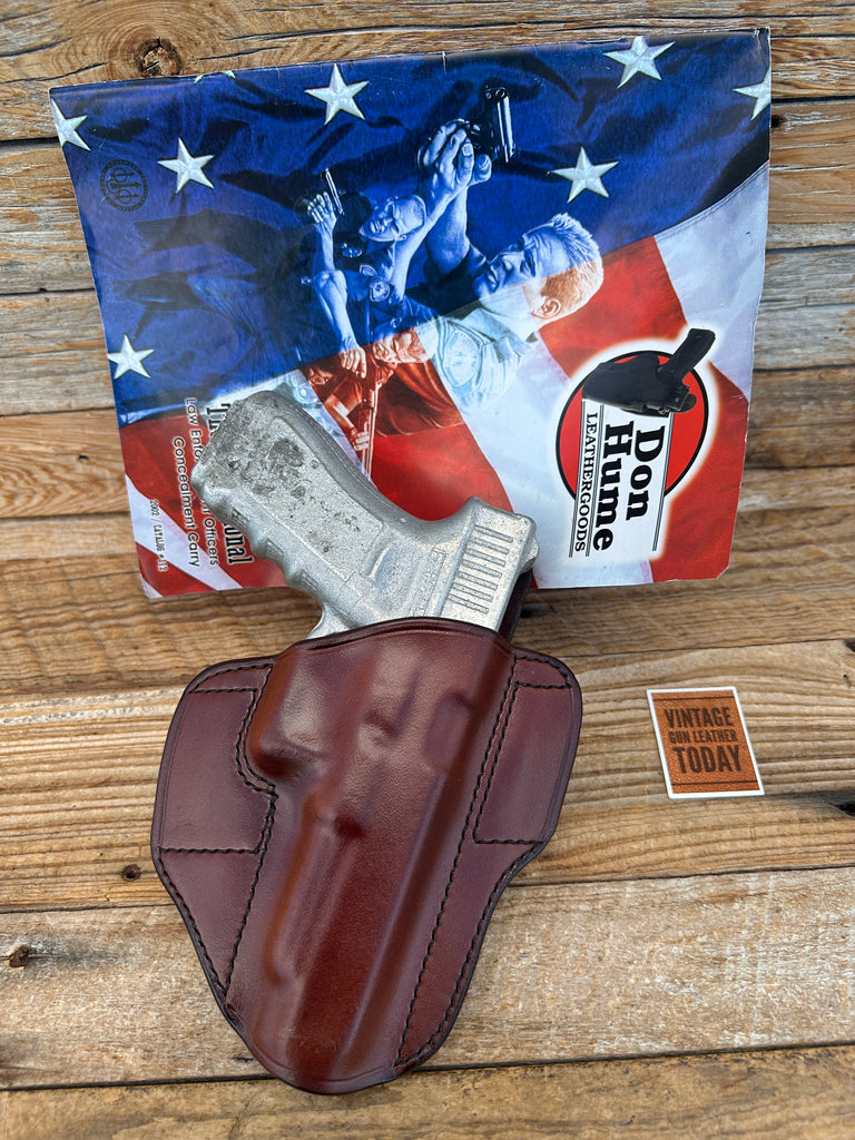 Vintage Don Hume Brown Leather H721 36-5 OT Agent 9 Holster for GLOCK G34 G35