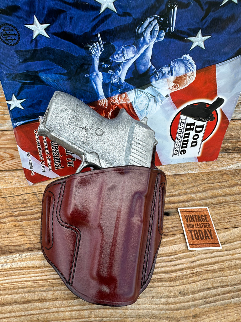 Don Hume Black / Brown Leather H721 30-45 Open Top OWB Holster For Sig P245 P245