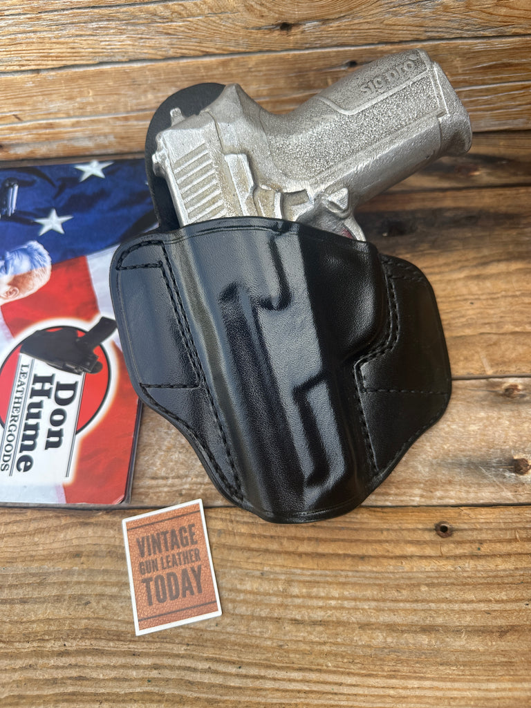 Vintage Don Hume Black Leather H721 OT OWB Holster For SIG Pro P 2340