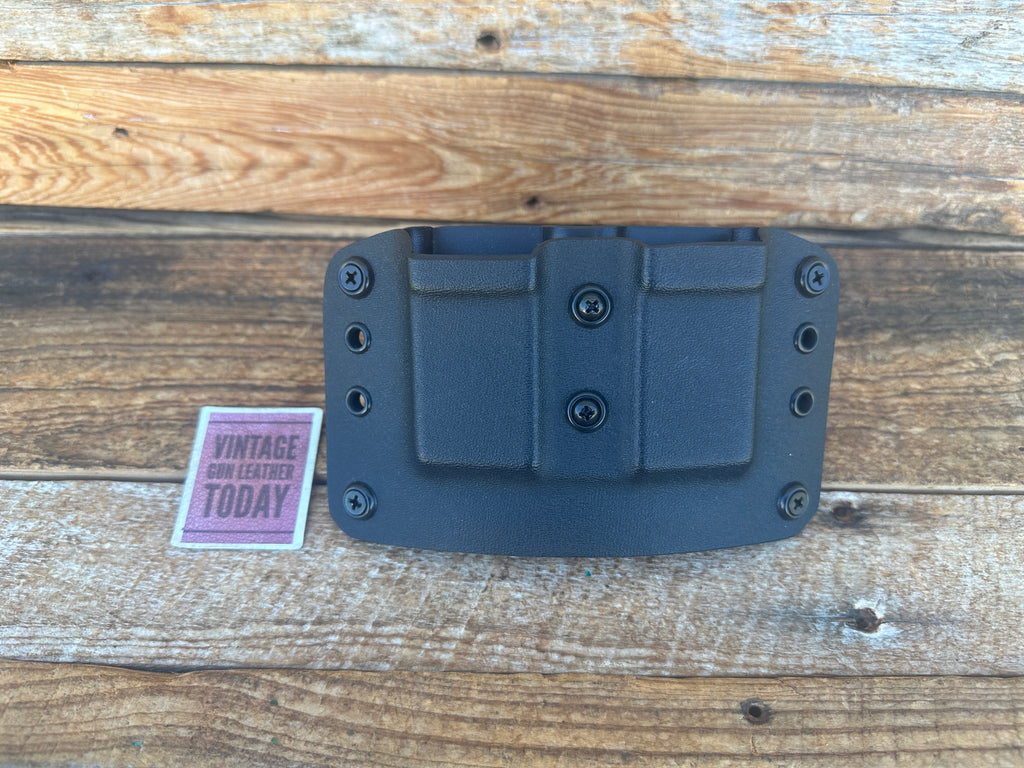 Spetzgear Alpha Double Magazine Pouch Black Kydex For Colt 45 1911