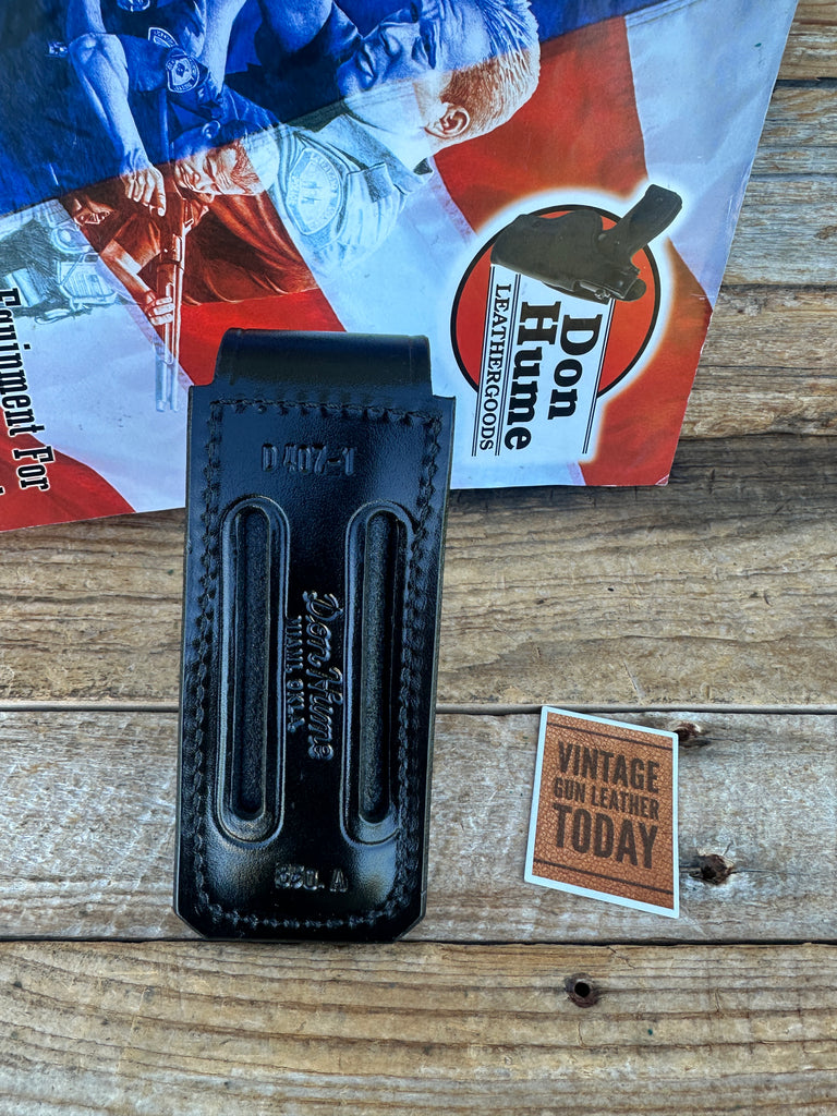 Don Hume Black Leather Single Magazine Carrier for H&K USP 9 40 SIG P320C