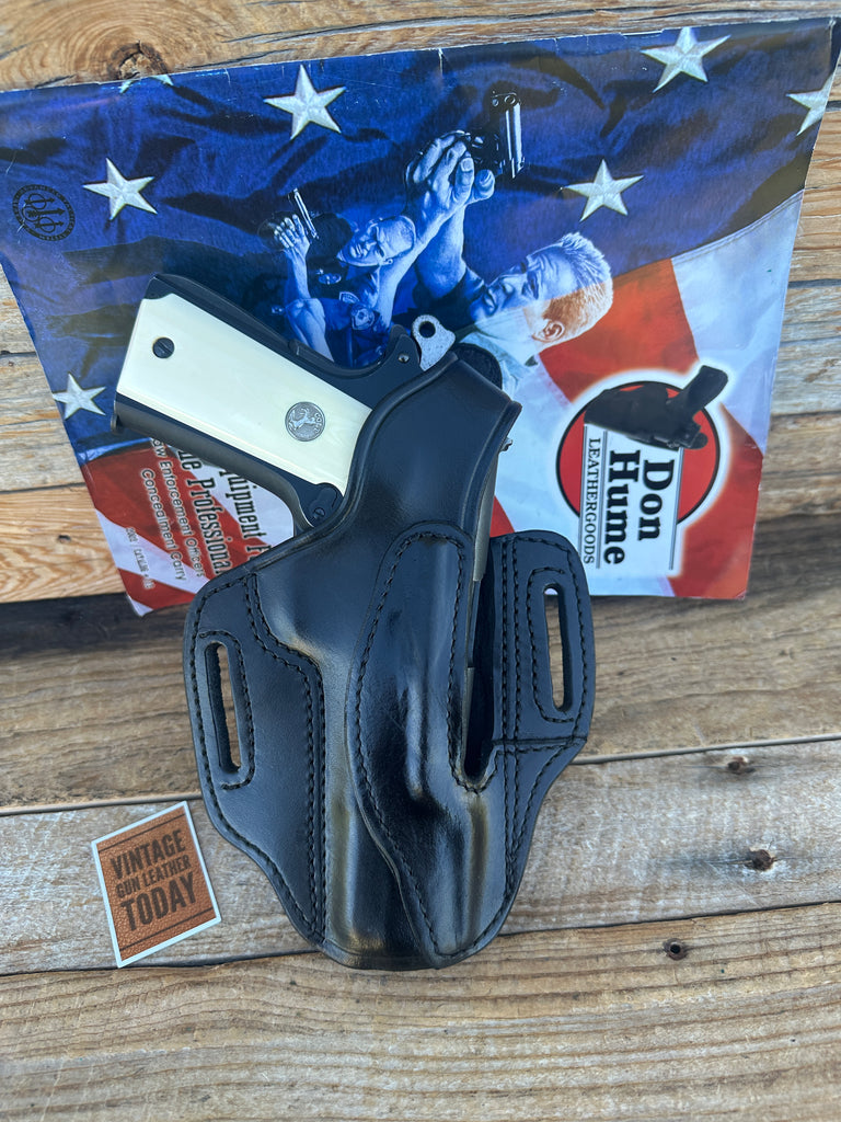 Don Hume Black Leather H726 Optics Ready Holster For Colt 5" Government 45 1911