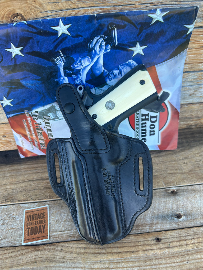 Don Hume Black Leather H726 Optics Ready Holster For Colt 5" Government 45 1911