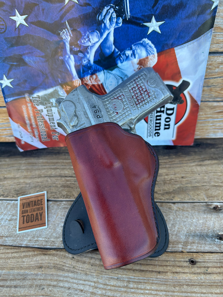 Don Hume H720 37 95 Brown Leather Paddle Holster For Ruger P94 P97
