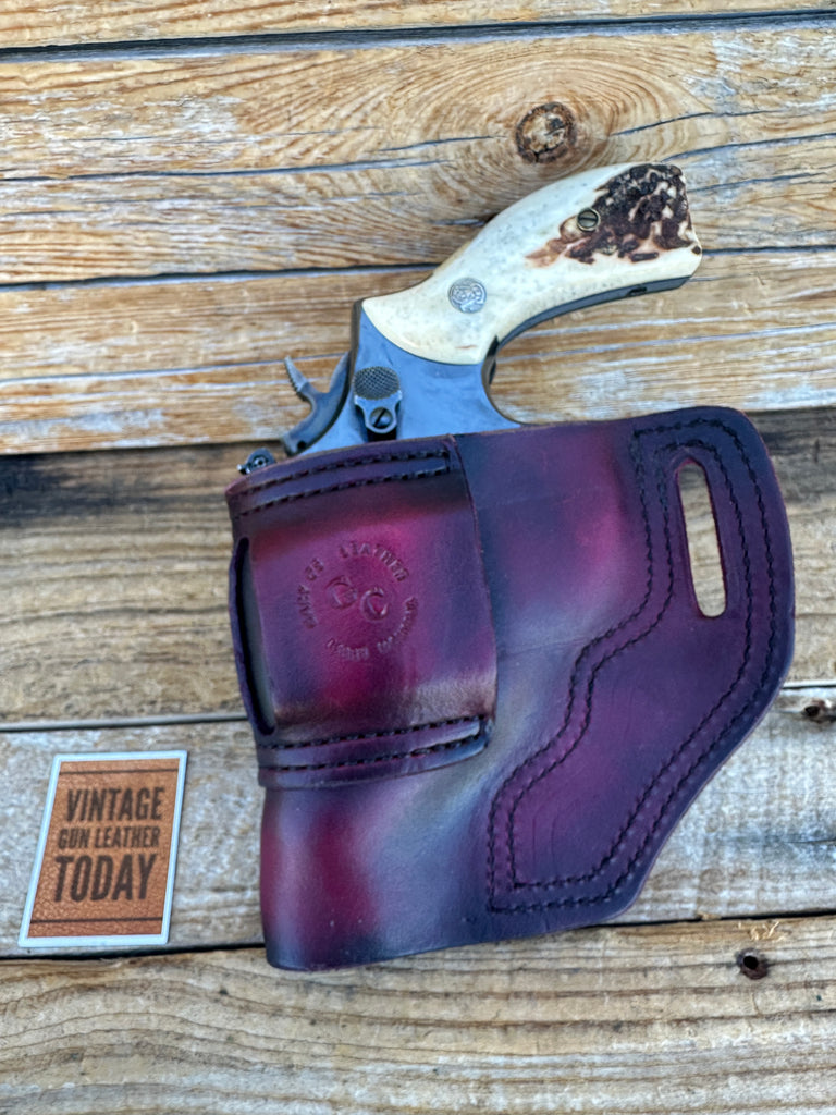 Gary C's Leather Brown Leather OWB Holster For Smith & Wesson Medium K Frame 2.5
