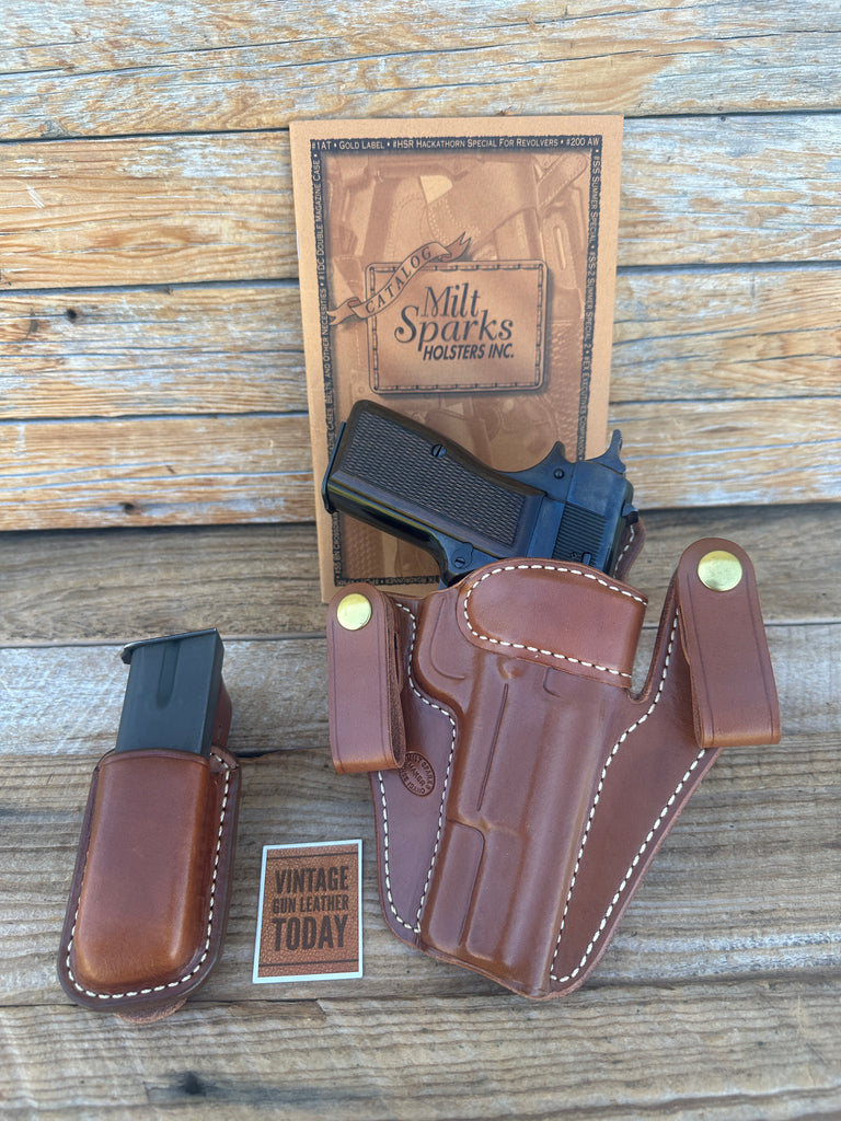Milt Sparks Versa Max 2 IWB Horsehide Holster w/ Carrier For Girsan P35