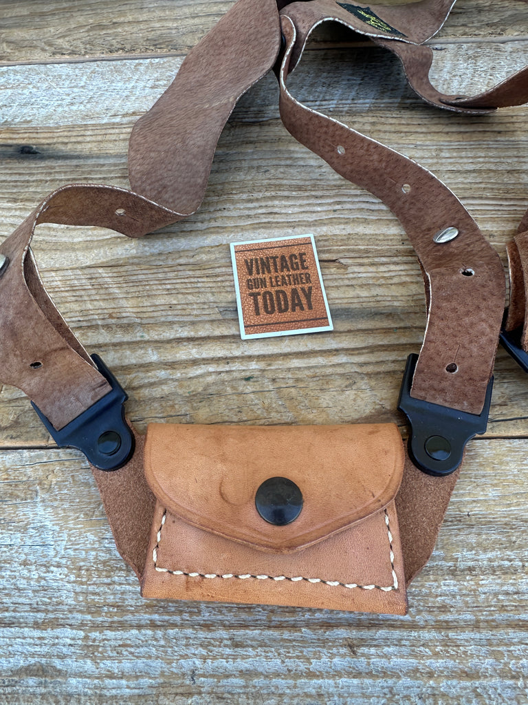 Vintage Desantis Brown Leather Shoulder Rig For S&W 36 37 60 Undercover 2"