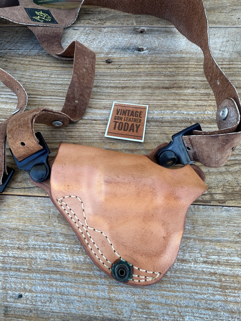 Vintage Desantis Brown Leather Shoulder Rig For S&W 36 37 60 Undercover 2"