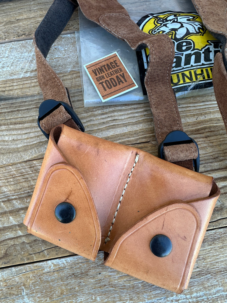 Vintage Desantis Brown Leather Shoulder Rig For S&W Spurless J Frame / Model 640