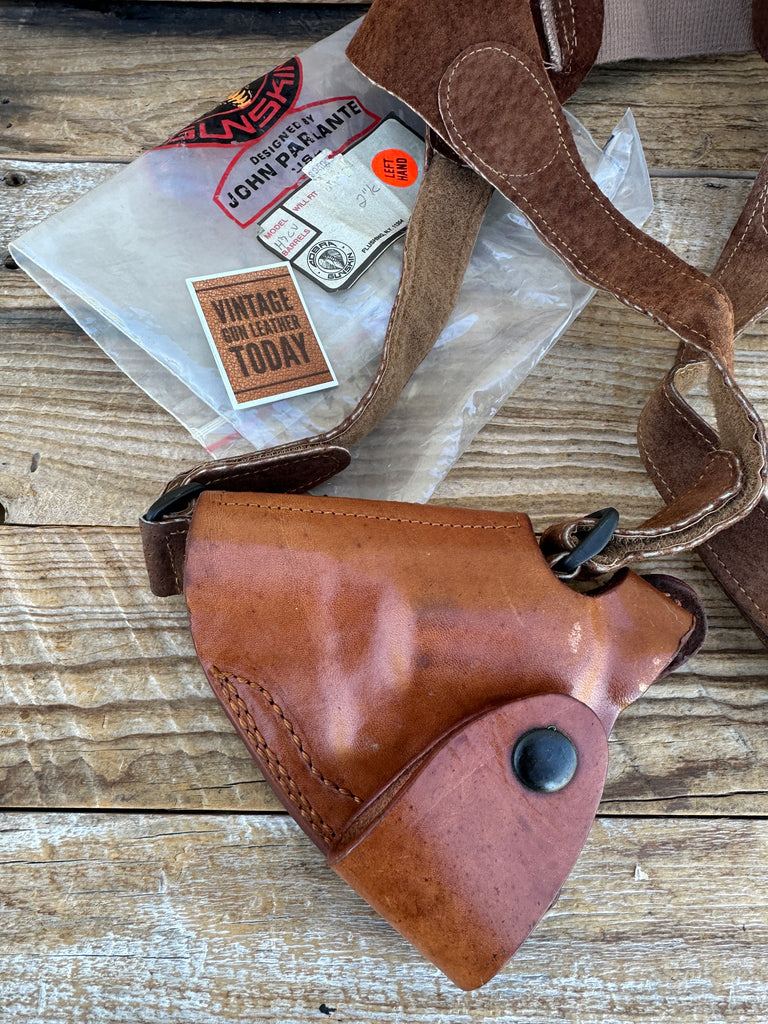 Cobra Brown Leather Shoulder Holster Rig For 2" S&W K Frame Revolver Spurless