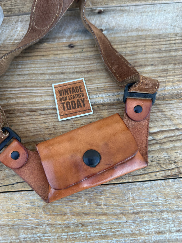 Cobra Brown Leather Shoulder Holster Rig For 2" S&W K Frame Revolver Spurless
