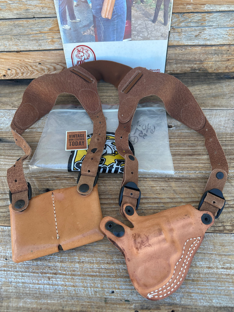 Desantis Brown Leather Shoulder Holster For S&W Spurless J Frame / Model 640 LFT