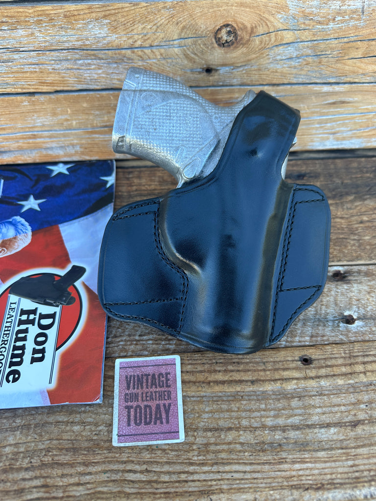 Vintage Don Hume H721 9S Black Leather OWB Holster for Beretta 900S .40 Cal.