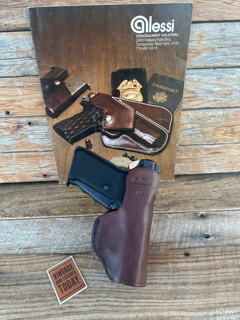 Vintage Alessi Brown Leather IWB Talon Holster For H&K Heckler Koch P7M13 P7M8