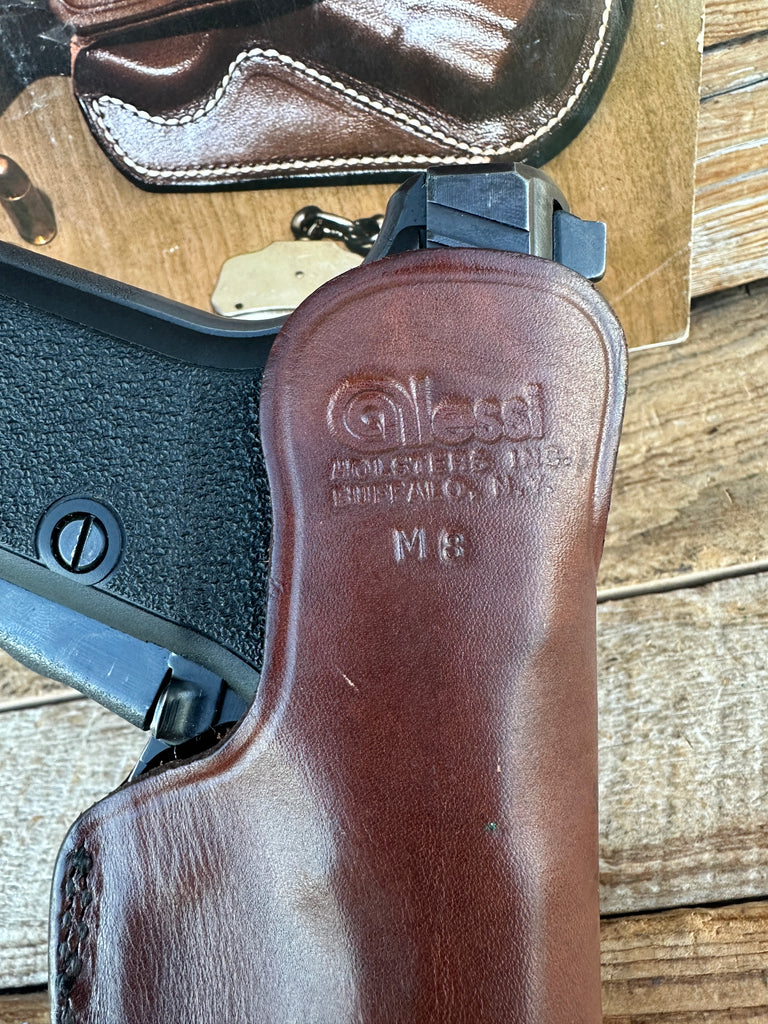 Vintage Alessi Brown Leather IWB Talon Holster For H&K Heckler Koch P7M13 P7M8