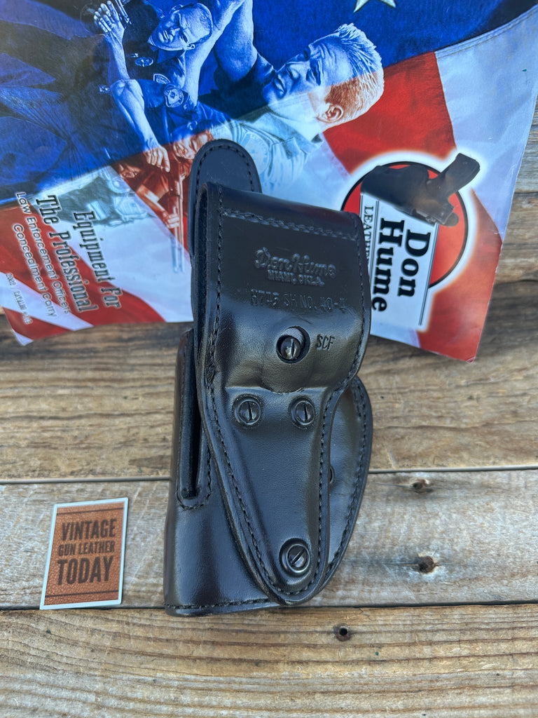 Don Hume H745 MS Brown Basket Leather Security Holster For Smith S&W 4006 5946