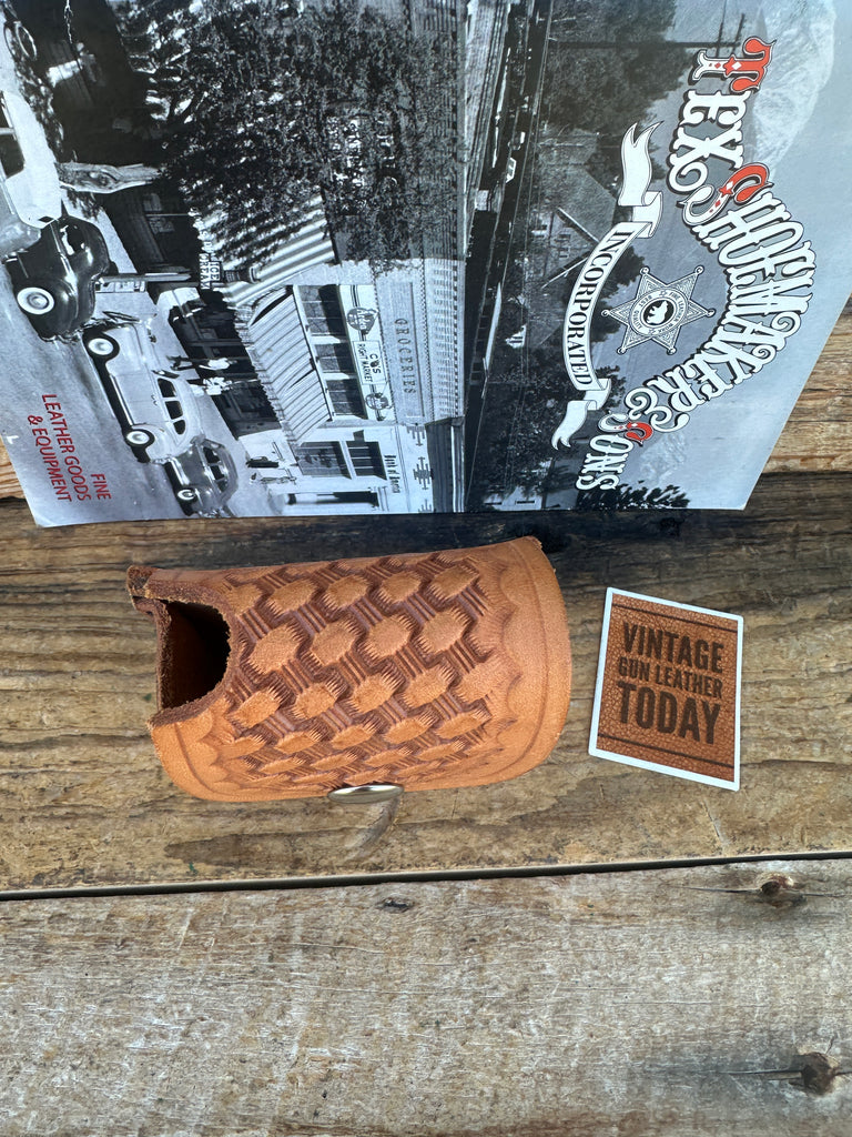 Tex Shoemaker Police EMS EMT Duty Brown Leather Cigarette Glove Accessory Pouch