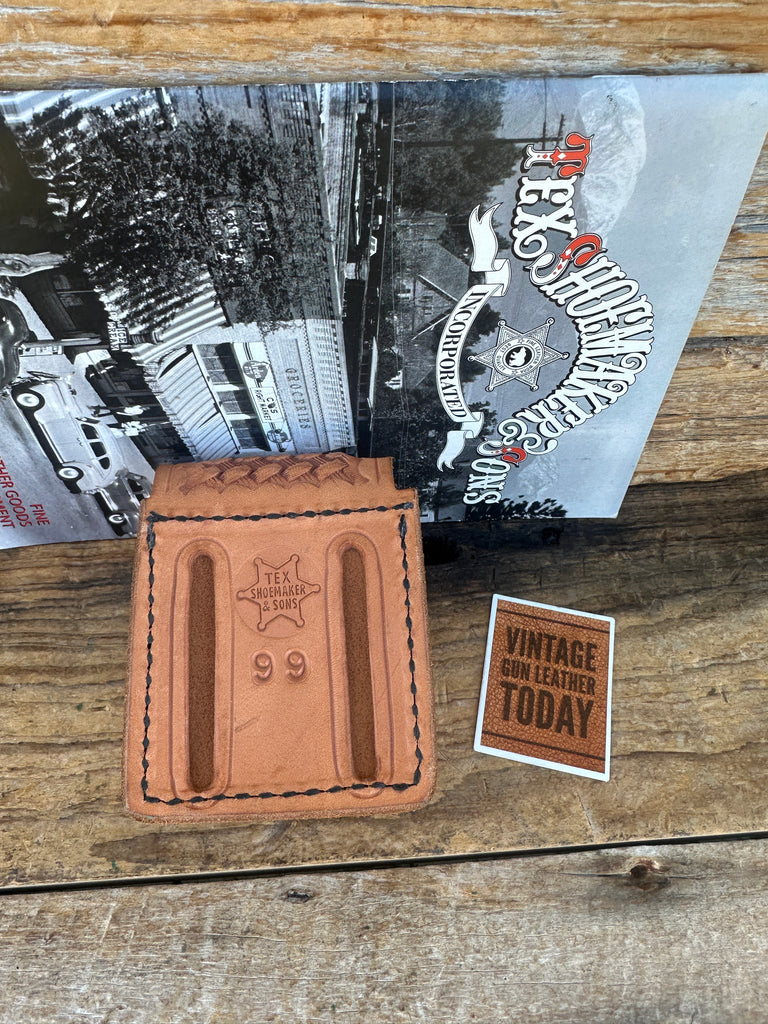 Tex Shoemaker Police EMS EMT Duty Brown Leather Cigarette Glove Accessory Pouch