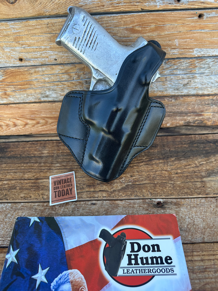 Vintage Don Hume H721  37M Black Leather OWB Holster For Ruger P90 P90DC P91